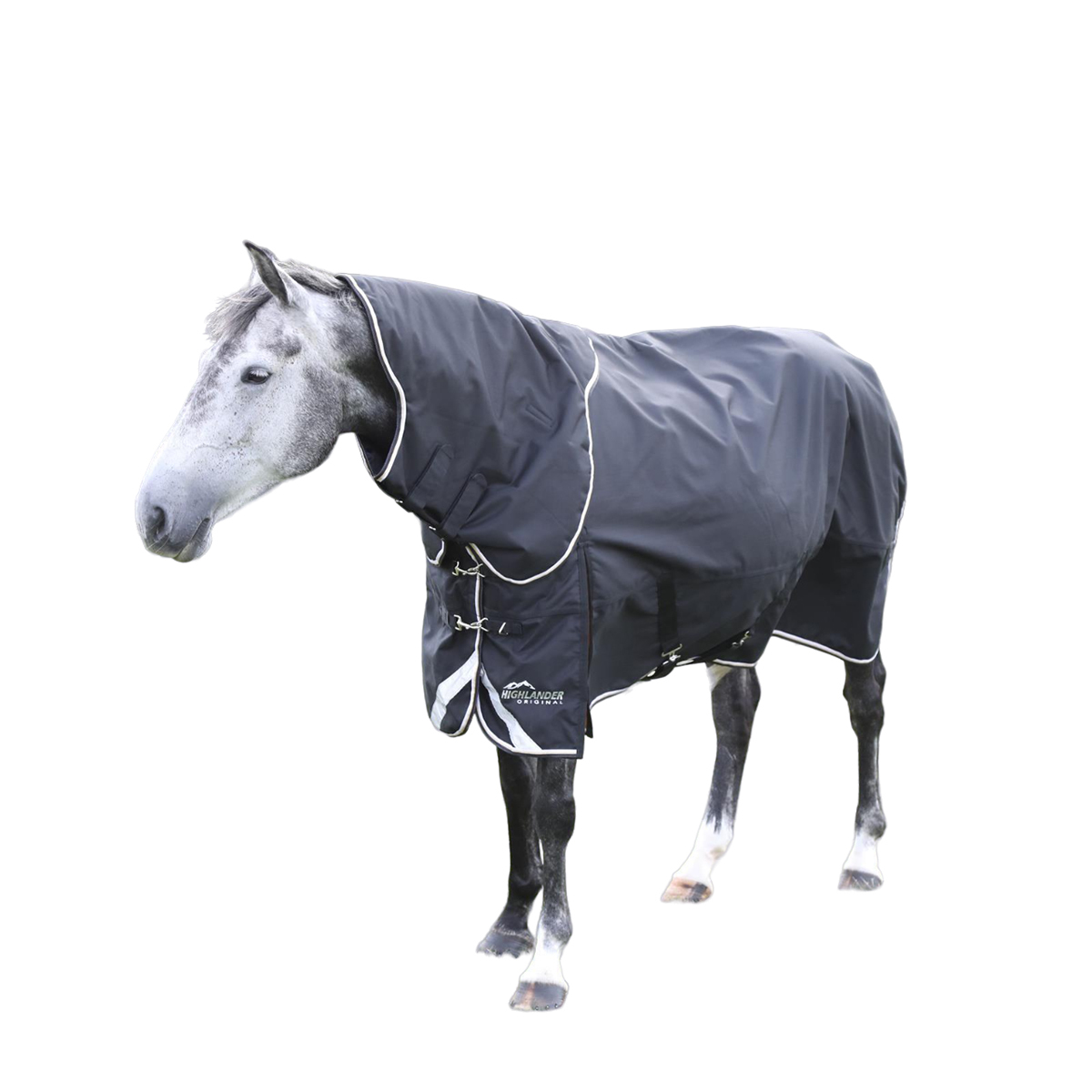 Highlander Plus - Pferdehalsdecke ER1789 (S) (Schwarz) UTER1789