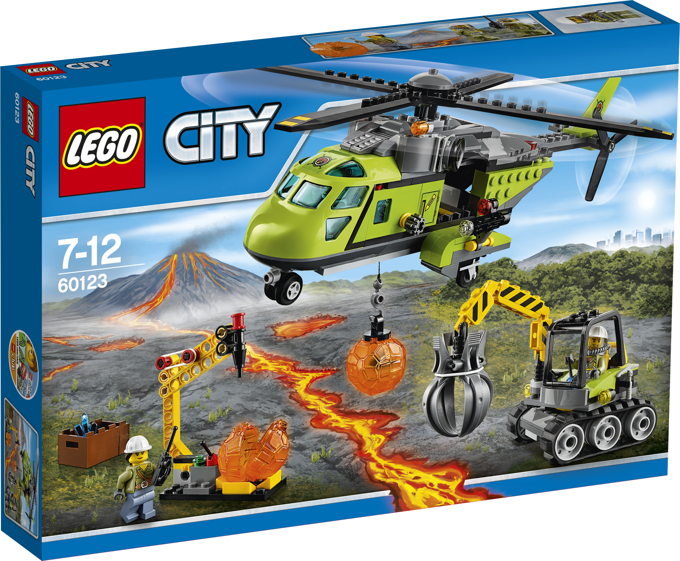 LEGO® City Vulkan-Versorgungshelikopter 60123
