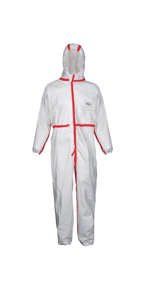 ASATEX Schutzoverall CoverStar Plus® Gr.XXL weiß/rot PSA III COVERSTAR CS400/XXL