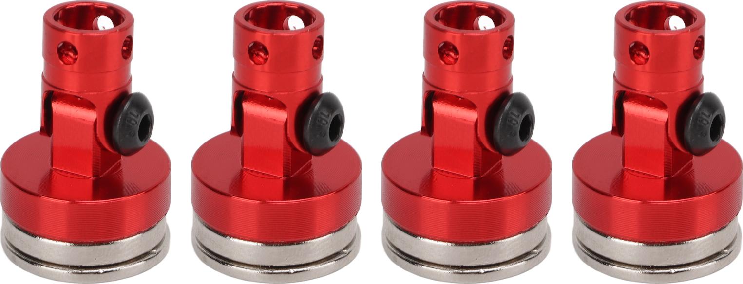 Gistuch 4pcs RC Magnetic Body Post Unsichtbares Schalenhalterung für 1/8 1/10 Fernbedienung Fahrzeugfahrzeugfahrzeug