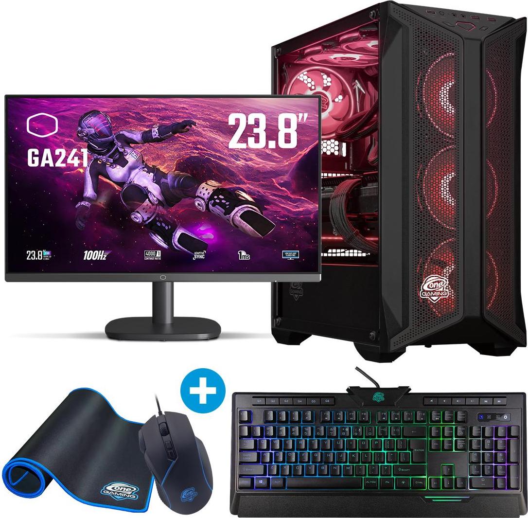 Gaming Komplett-PC AR238 - Ryzen 5 5500 - RX 7600 - 512 GB NVMe - 16GB RAM - Win11