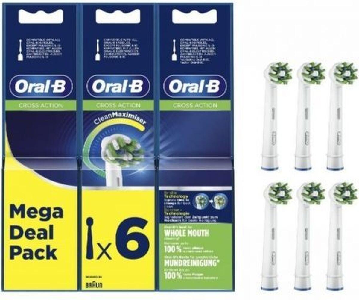 Náhradná elektrická zubná kefka Oral-B 6 kusov