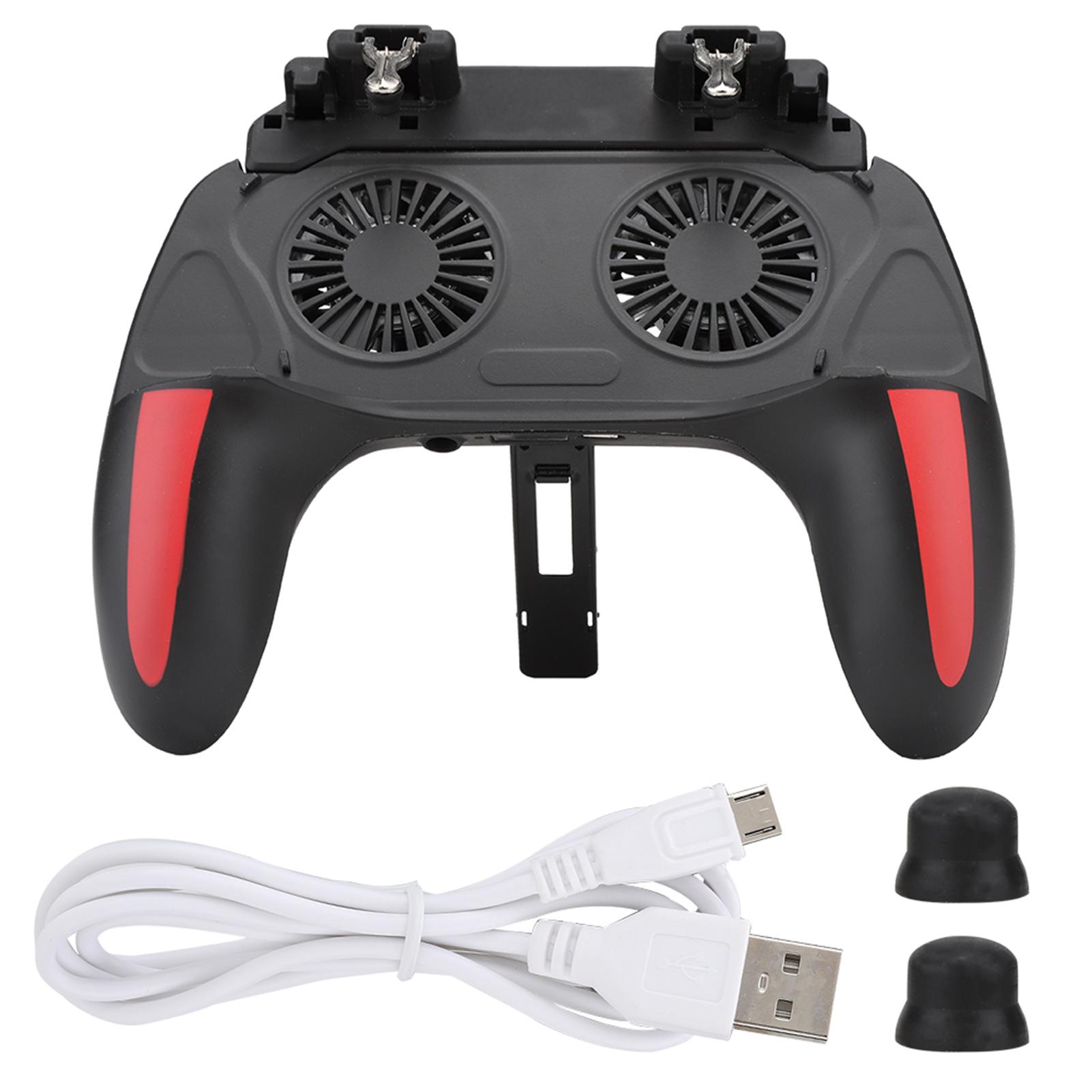 Cocosity Handy-Gamecontroller mit zwei Lüftern zur Wärmeableitung, Gamepad-Power-Handle