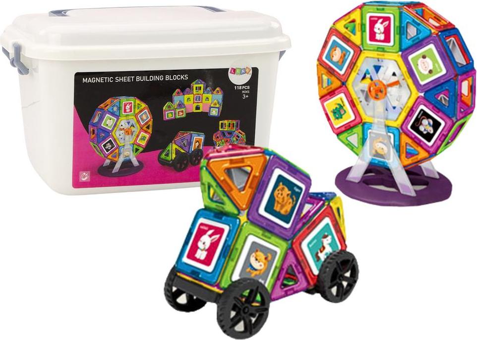 Northio Magnetbaustein-Set Riesenrad, 118-teilig