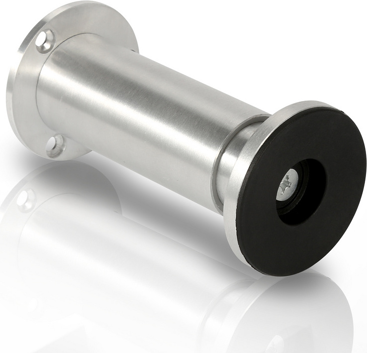 EINFEBEN 4er Set Möbelfüße Sockelfuß Tischfuß Möbel AluminiumHöhe:50 mm; Durchmesser: 40 mm; Höhenverstellung: + 15 mm RL-4-HG7043-WHb