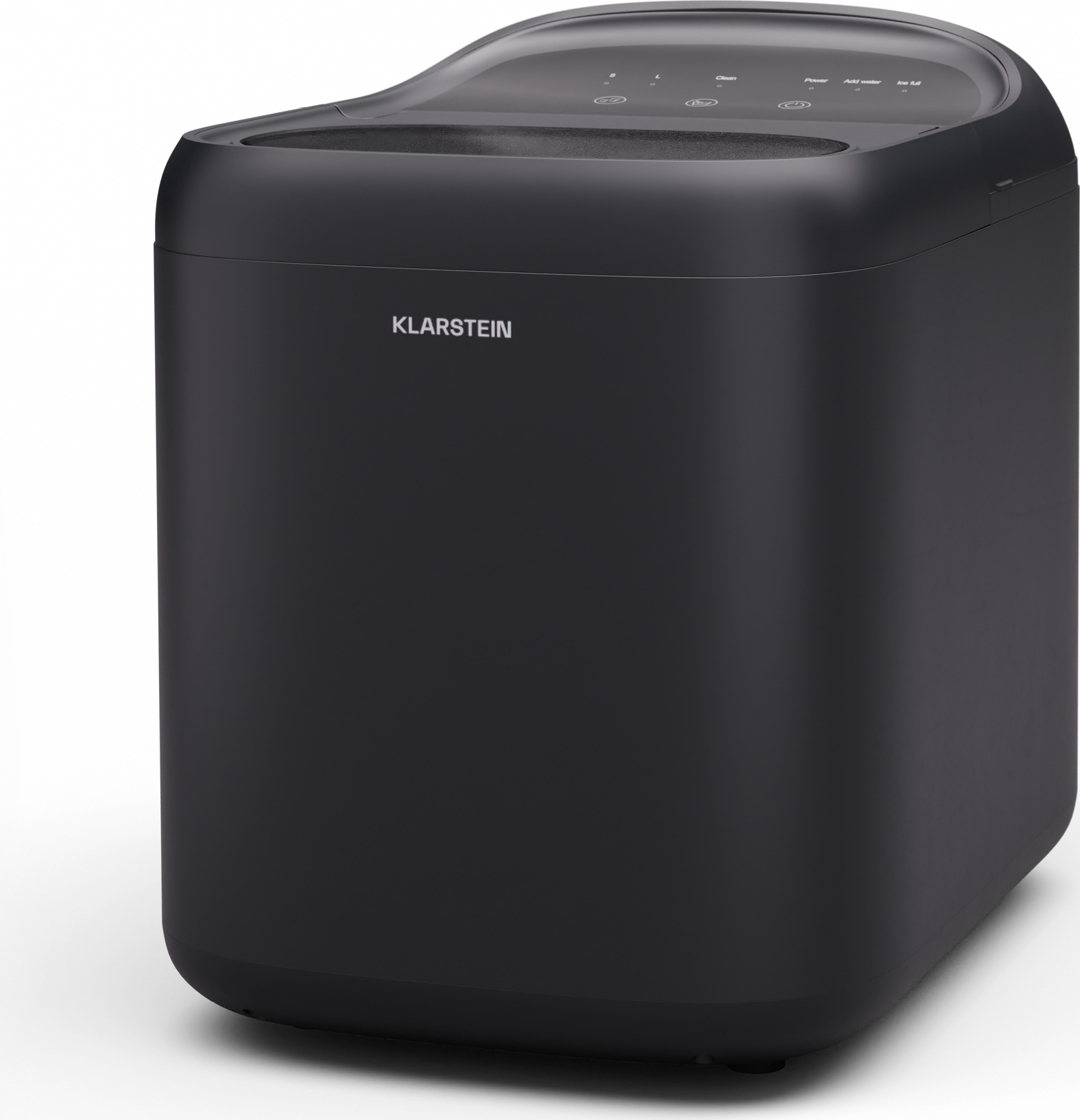 Klarstein Powericer Eiswürfelmaschine – 145W, 20 Kg/24h, 3,5 Kg Behälter, LED-Display, R600a Kühlmittel, Inkl. Schaufel & Schläuchen, Für Gastro, Bar & Camping