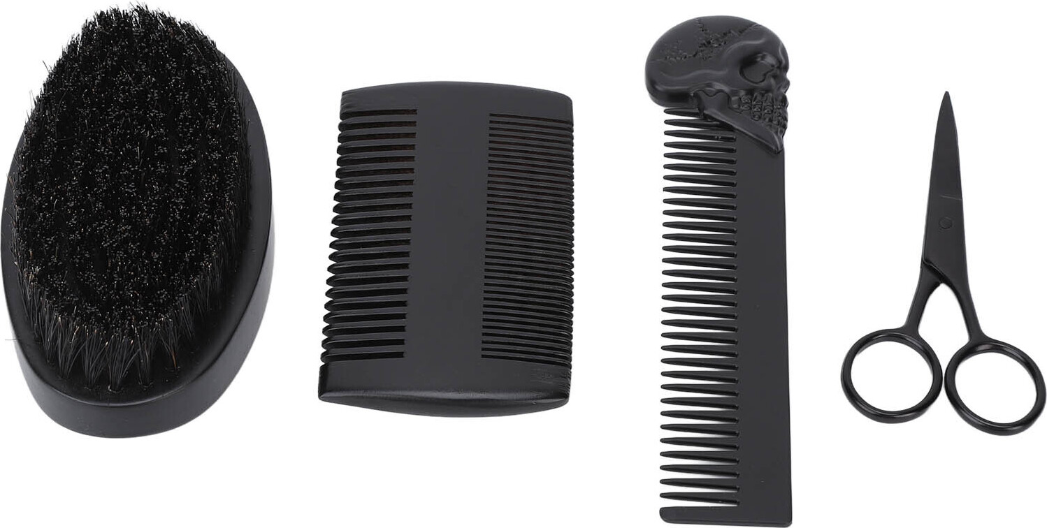 Cocosity Bartbürste Kamm Set,Bartpflege Set,Bartpflege Set,Männer Bart Set,Bartschere Grooming Kit,Bartpflege Zubehör