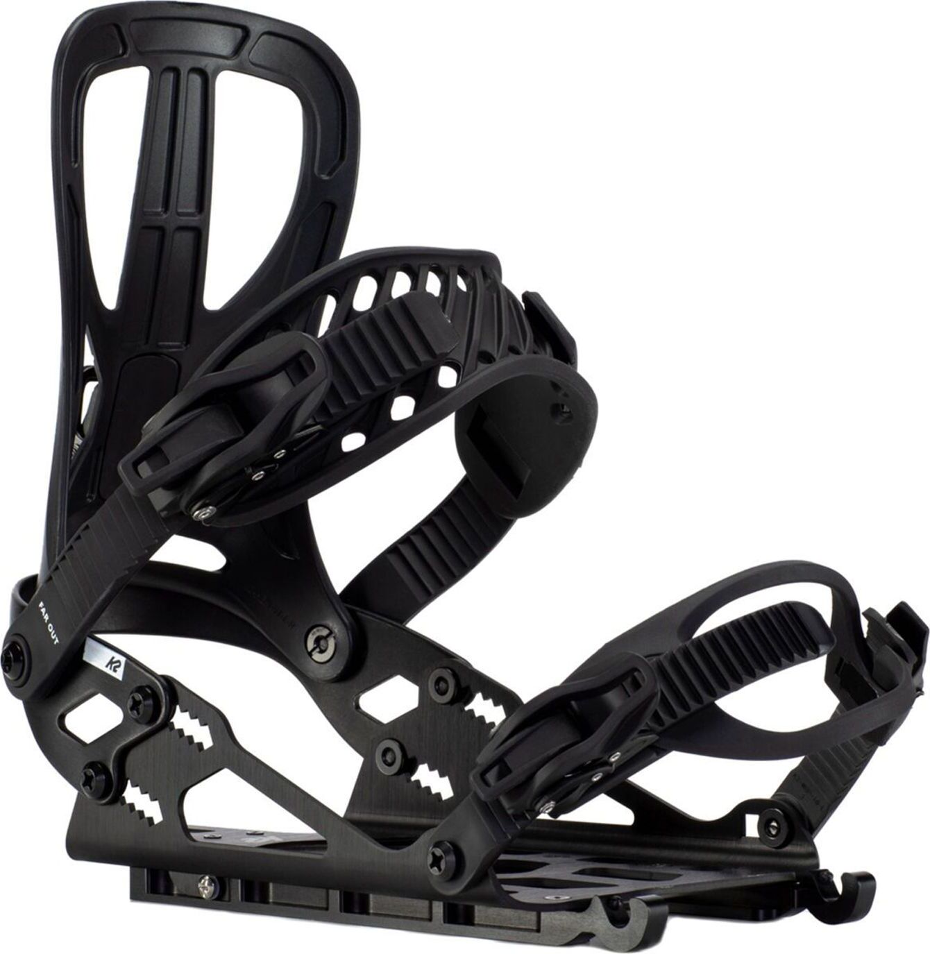 K2 Farout Herren Snowboard-Bindung mit Aluminium Splitboard-spezifischen Chassis Wintersport-Ausrüstung 11E1011.1.1 Schwarz, Größe:M