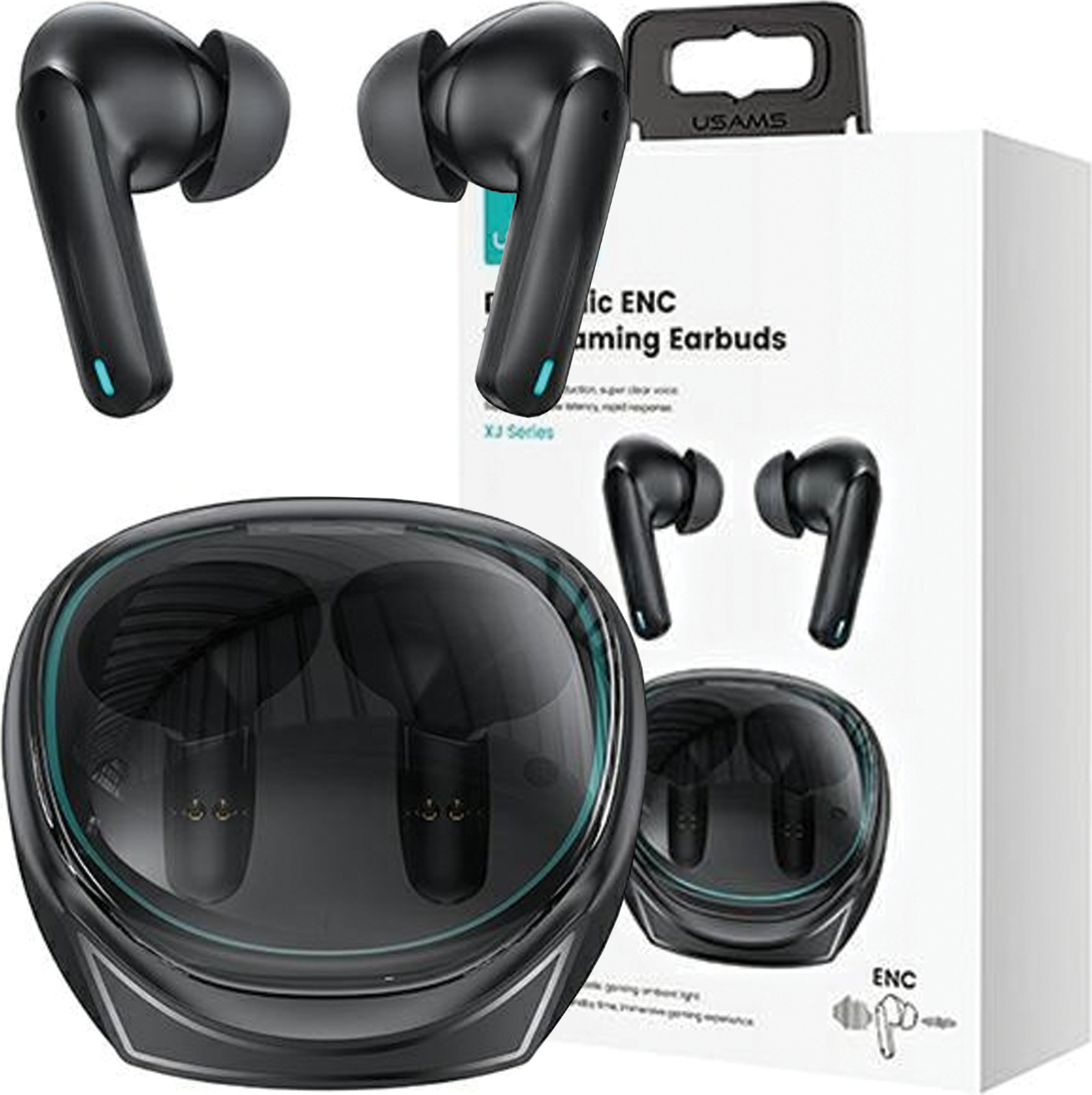 Usams Bluetooth headphones 5. 3 TWS XJ13 Gaming black