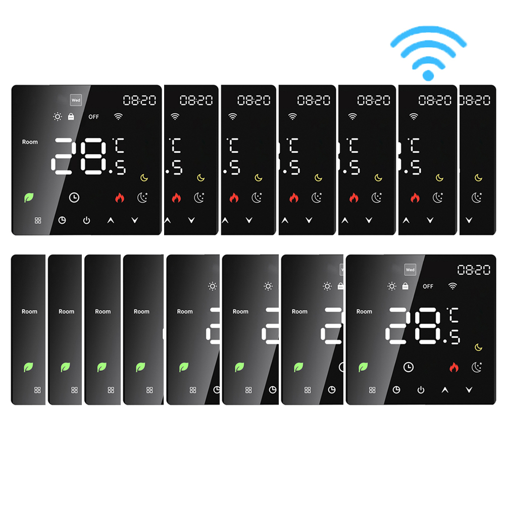 15X Smart WiFi termostat 3A ohrev vody digitálny izbový termostat podlahové kúrenie programovateľný vnútorný teplomer, kompatibilný s Amazon Google Home