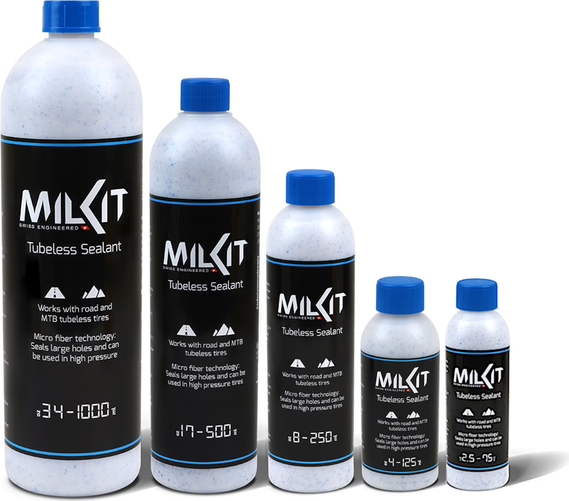 milKit Tubeless Dichtmilch in 75 ml Flasche - Fahrrad Reifendichtmittel - Dichtmilch Tubeless Milch Fahrradreifen Dichtmittel MTB, Rennrad & Co. white 26281-7
