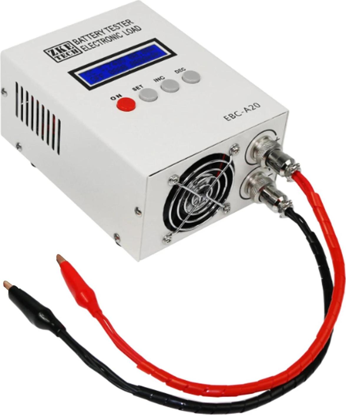 StarTech LiPo Akku-Tester - EBC-A20 - Laden 0,1–5 A - Entladen 20 A - 85 W elektronische Last - DC 19–20 V - Schwarz