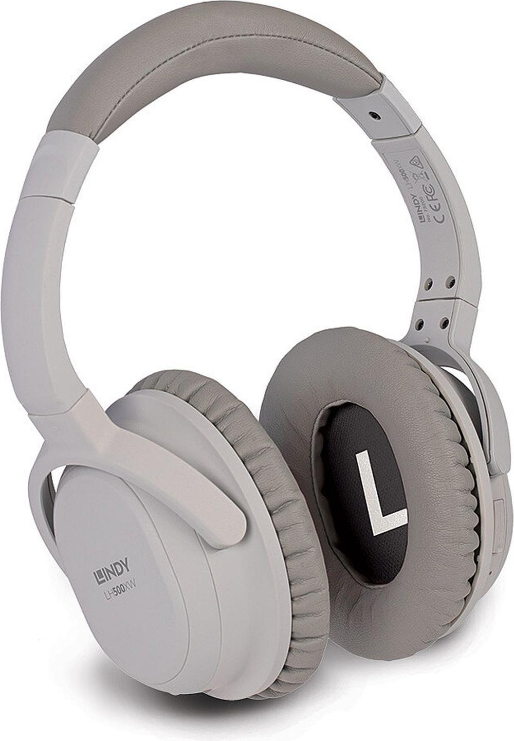 LINDY LH500XW Wireless Active Noise Cancelling Headphone gra 73200