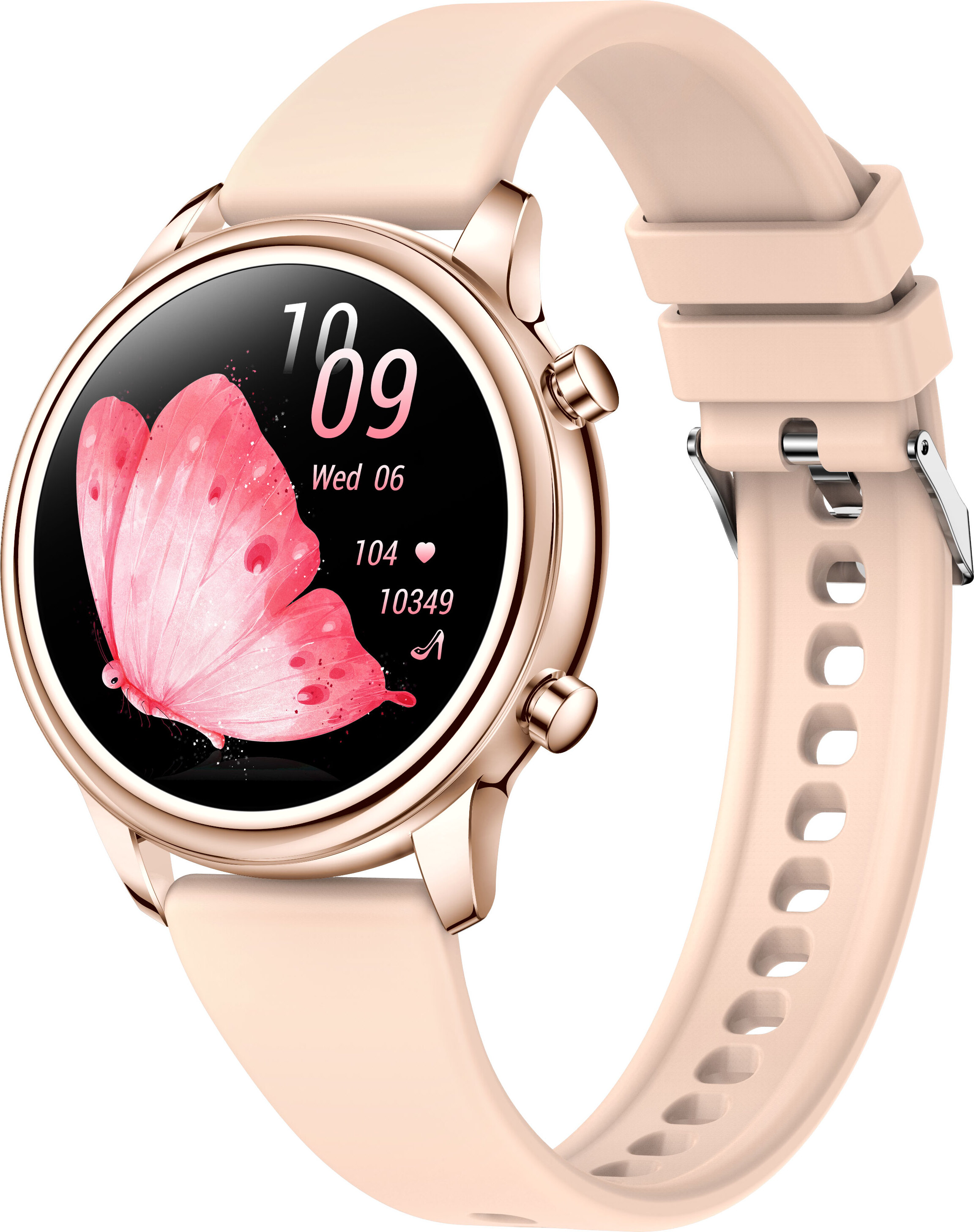 INF Smartwatch mit Fitness-Tracker und fortschrittlicher Gesundheitsüberwachung Rosa 365803