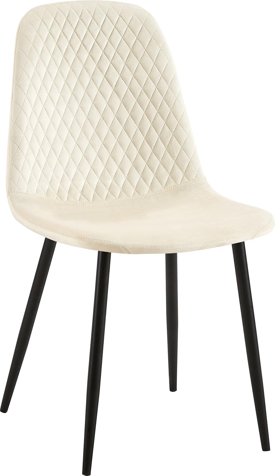 CLP Stuhl Giverny mit Ziernähten creme Material Samt 322762