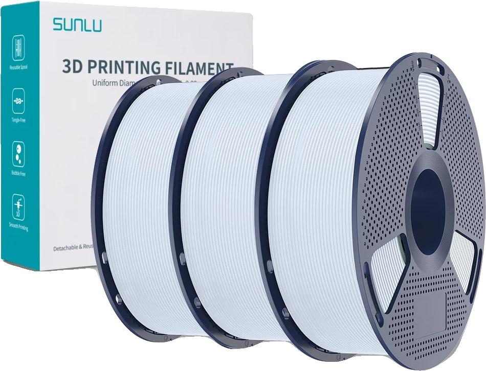 OEM 3D-Filament, hochschlagfestes PLA+, Durchmesser 1,75 mm, Drucktemperatur 200-260℃, 3KG Weiß 1625