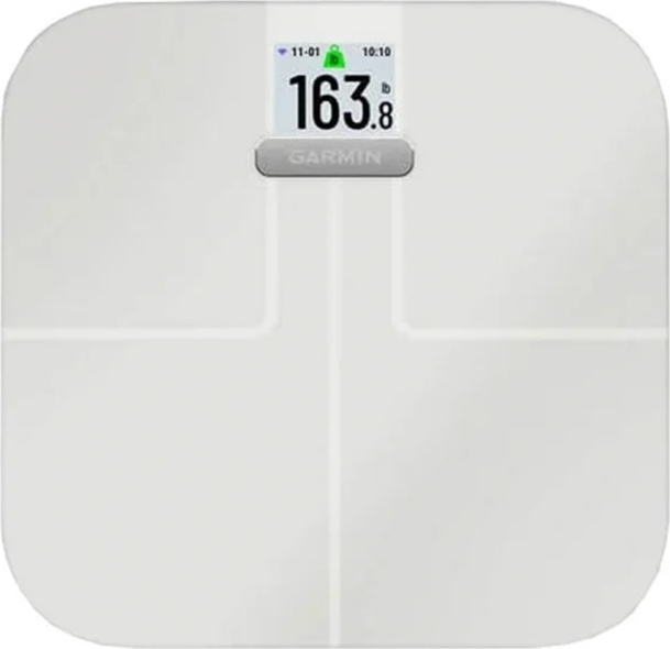 Digitale Personenwaage robuste keramische Garmin Index S2 Max 180 kg Weiß