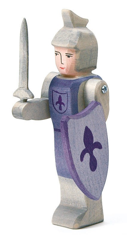 Ostheimer Figur Ritter stehend blau m. Schwert 2740