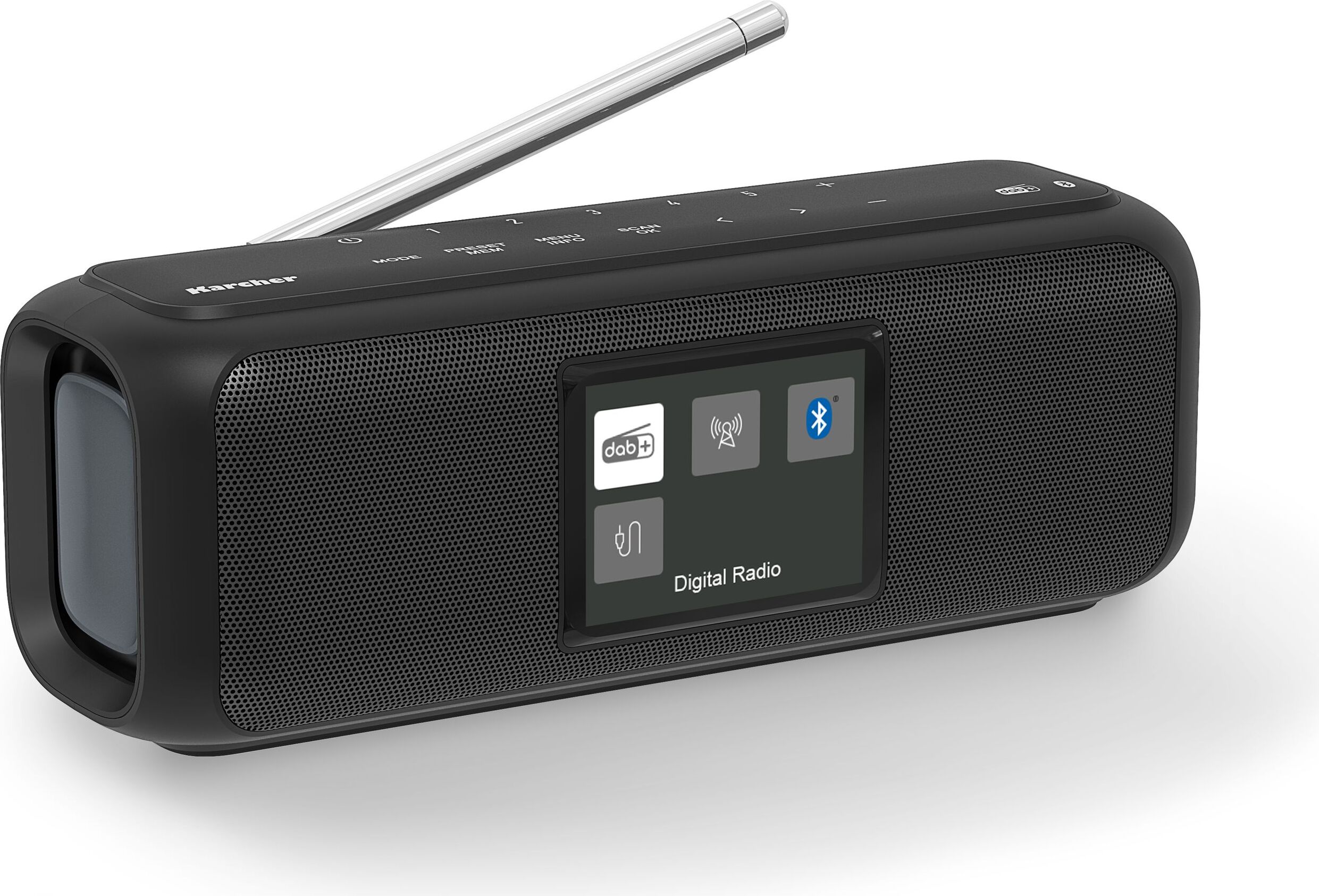 KARCHER DAB GO DAB Go DAB+/UKW-Radio mit Bluetooth (DAB GO)