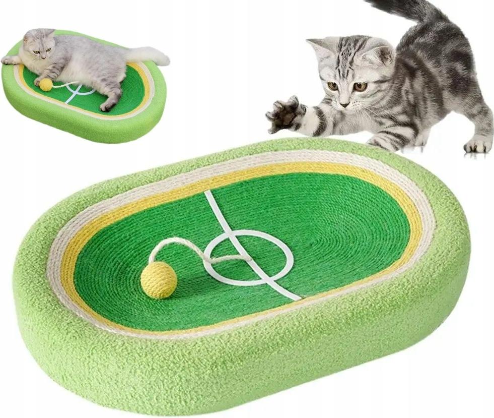 Meow&Mrrrau FIELD Katzenkratzbaum in Form eines Fußballfeldes mit Ball 60cm