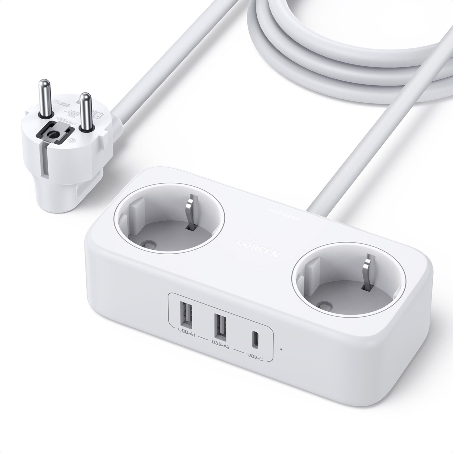 Renkforce Set Di 4 Prese Intelligenti Wireless 433 MHz - 2000W Con Telecomando - Interruttori Radio Espandibili Fino A 16 - 4
