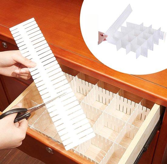 OEM Verstellbare ladeorganisatoren, 12-teilig, weiß, für Schubladen, Büro-Organizer 2026