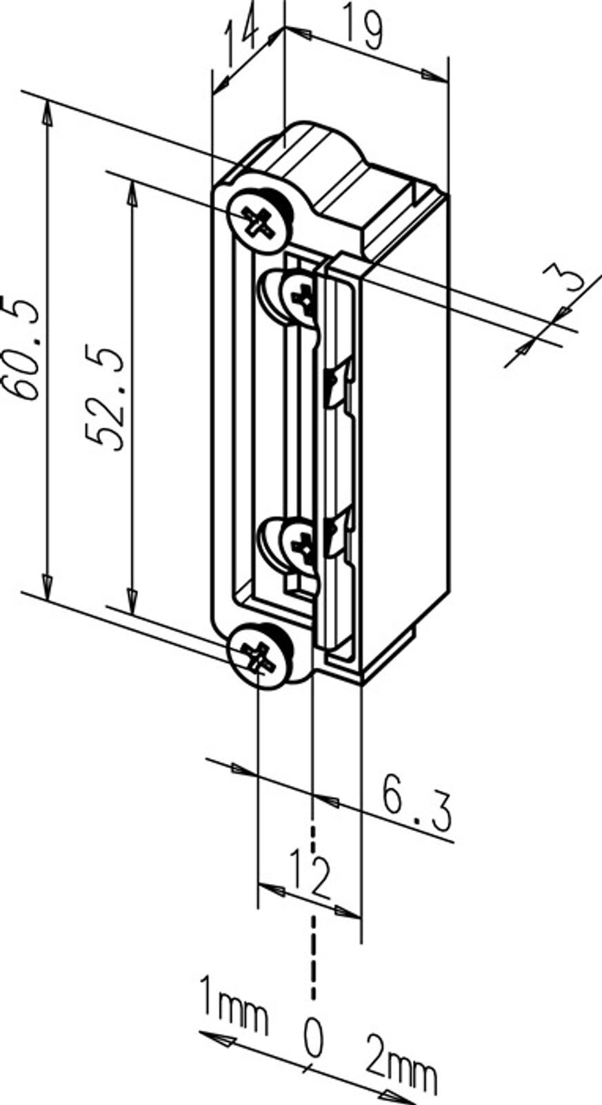 ASSA ABLOY Sicherheitstechnik Türöffneraustauschstück 1418-13 ProFix 2 univ.Dauerent.nein DIN L/R ASSA ABLOY 1418-13------00