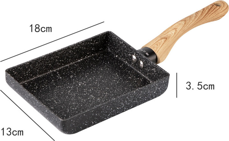 Tamagoyaki Pfannen-Set 9-teilig - Japanische Omelett-Pfanne Antihaftbeschichtet