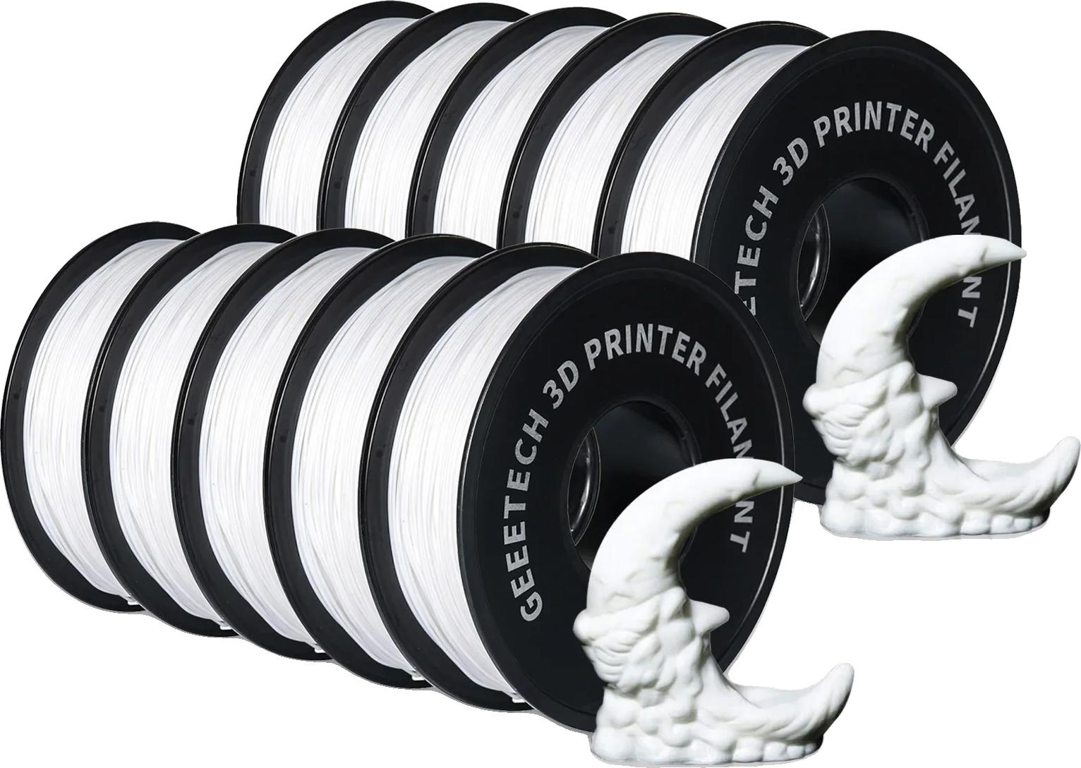 OEM 3D-Filament, biologisch abbaubar, seidenähnliche Oberfläche, PLA Weiß 10Kg 1625