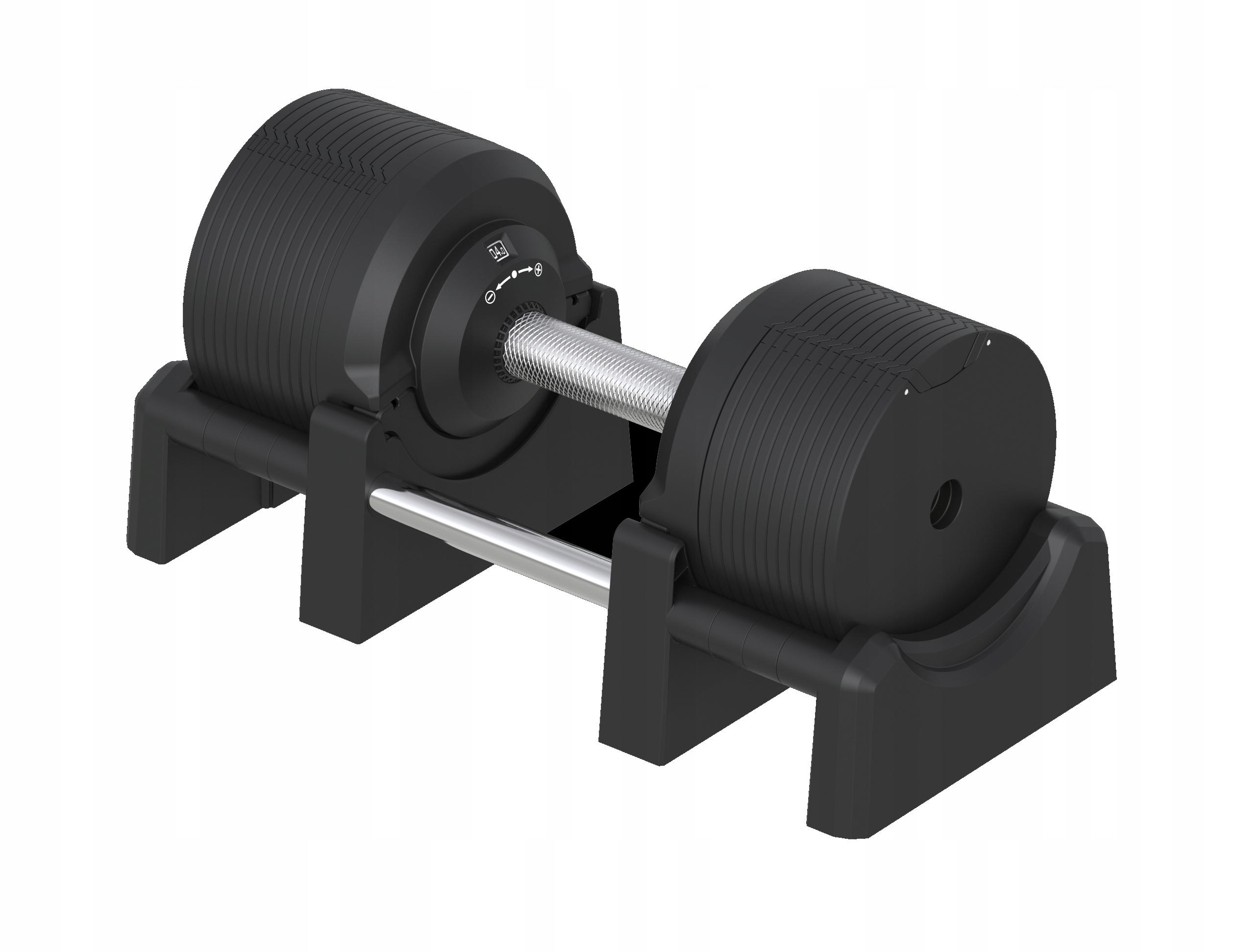 Arow Verstellbare Hantel 41,5 kg SOLIDE und ELEGANTE verstellbare Hanteln SCHWARZ