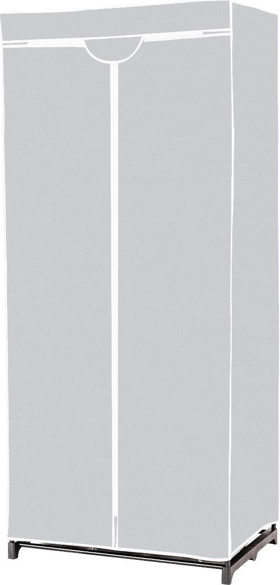 Northio 75 x 50 x 170 cm Farbwahl Kleiderschrank Stoffschrank mit Kleiderstange-Grau