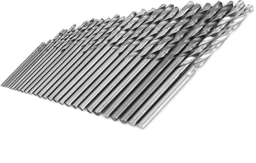 Cocosity 16 Stück 0.8-1.5mm HSS Zylinderschaft Elektrowerkzeug Spiralbohrer