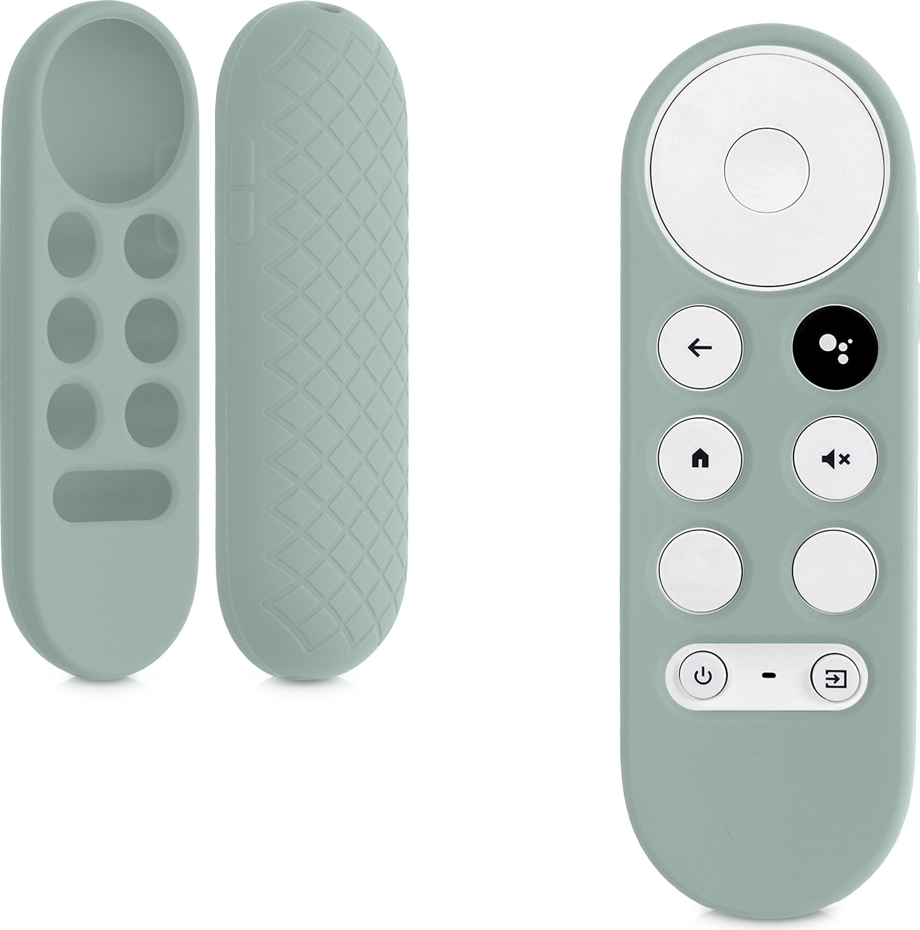 kwmobile Hülle Fernbedienung kompatibel mit Google Chromecast 2020 4K / Chromecast 2022 HD Hülle - Silikon Case für TV Zubehör in Pastellgrün 56917.176