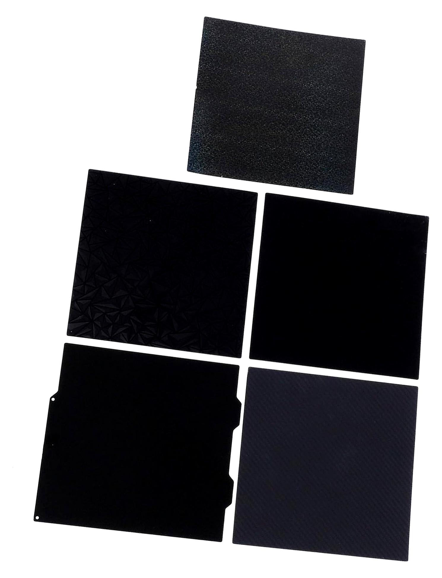 Markenlos 65Mn 3D-Drucker-Bauplatte mit PET-Folie und PEI-Oberfläche, Professionelle Übertragungsmuster für MINI, Starkes Magnet-65Mn-Druckbett