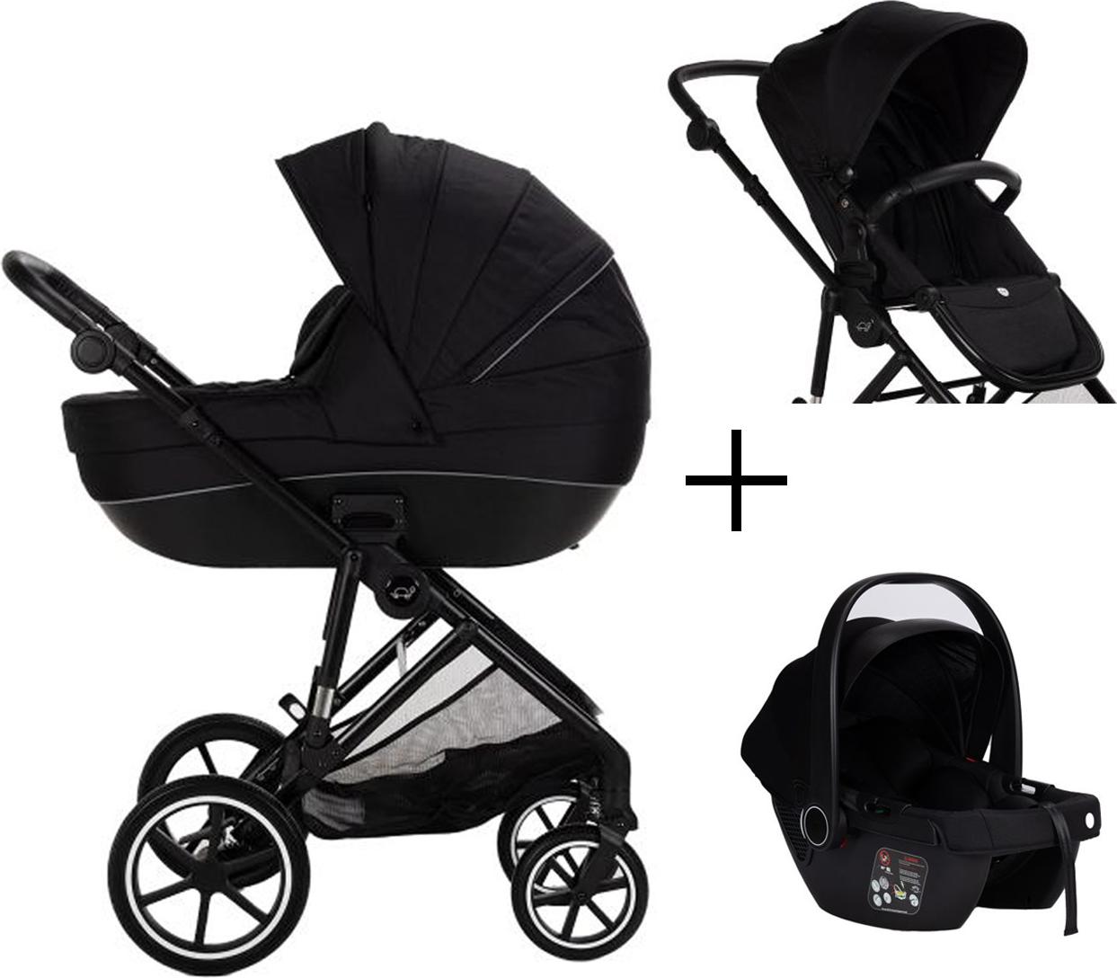 Puck Carl Kinderwagen 3-in-1 - Schwarz | Kinderwagen 3 in 1