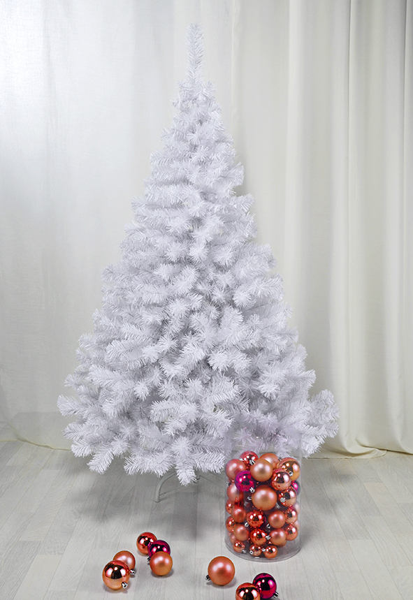Haushalt International Weihnachtsbaum 90cm hoch, weiß