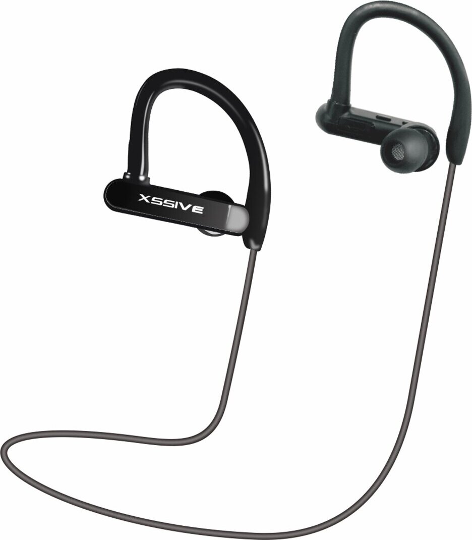 Xssive In-Ear bezdrôtové Bluetooth športové slúchadlá slúchadlá Fitness Black