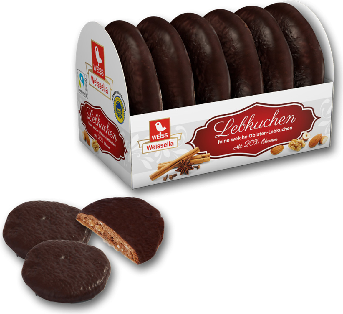 Henry Lambertz GmbH & Co. KG Weiss Weissella Lebkuchen feine weiche Oblaten Lebkuchen 200g 877466