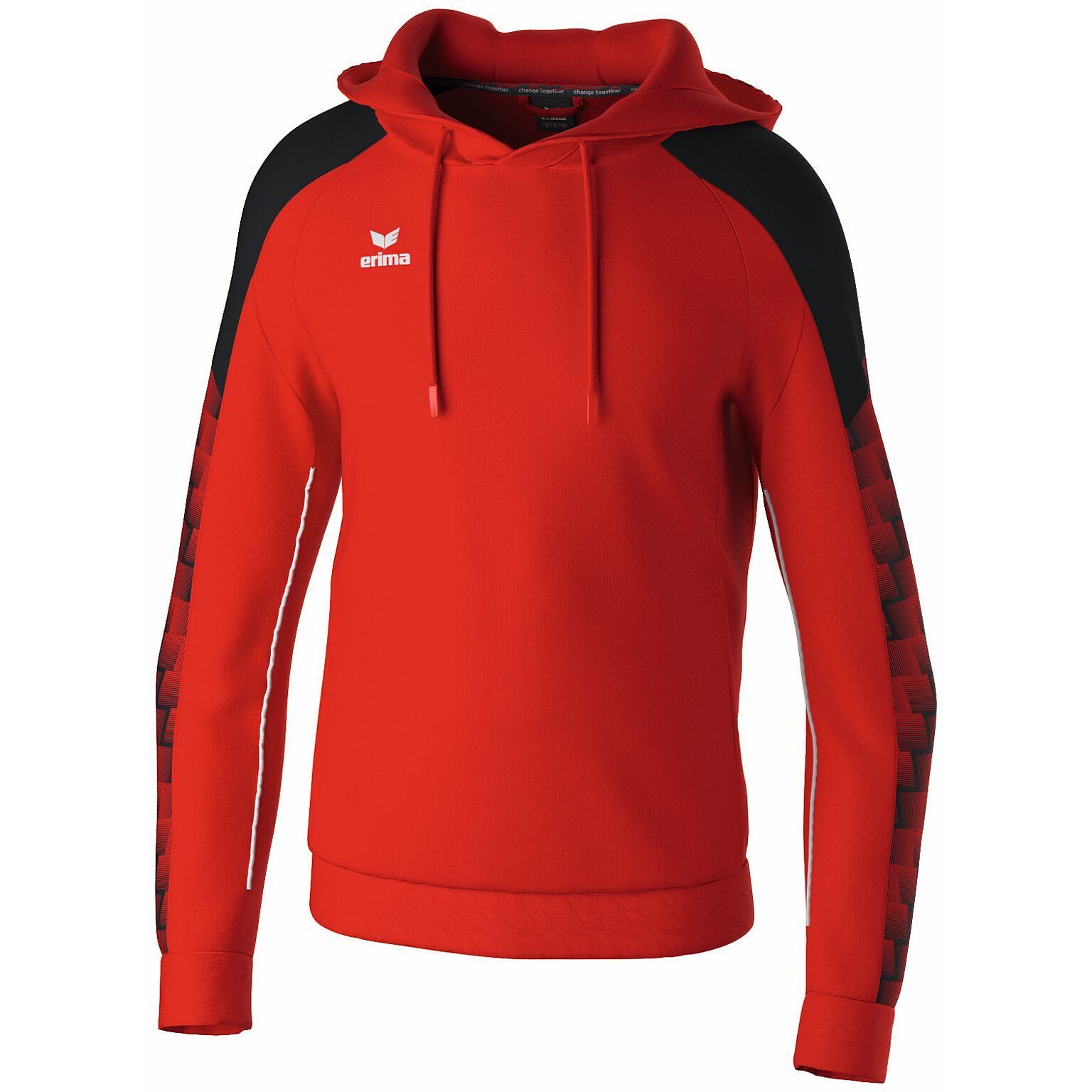 Erima Evo Star Kapuzensweat Kinder - Rot / Schwarz 1072401