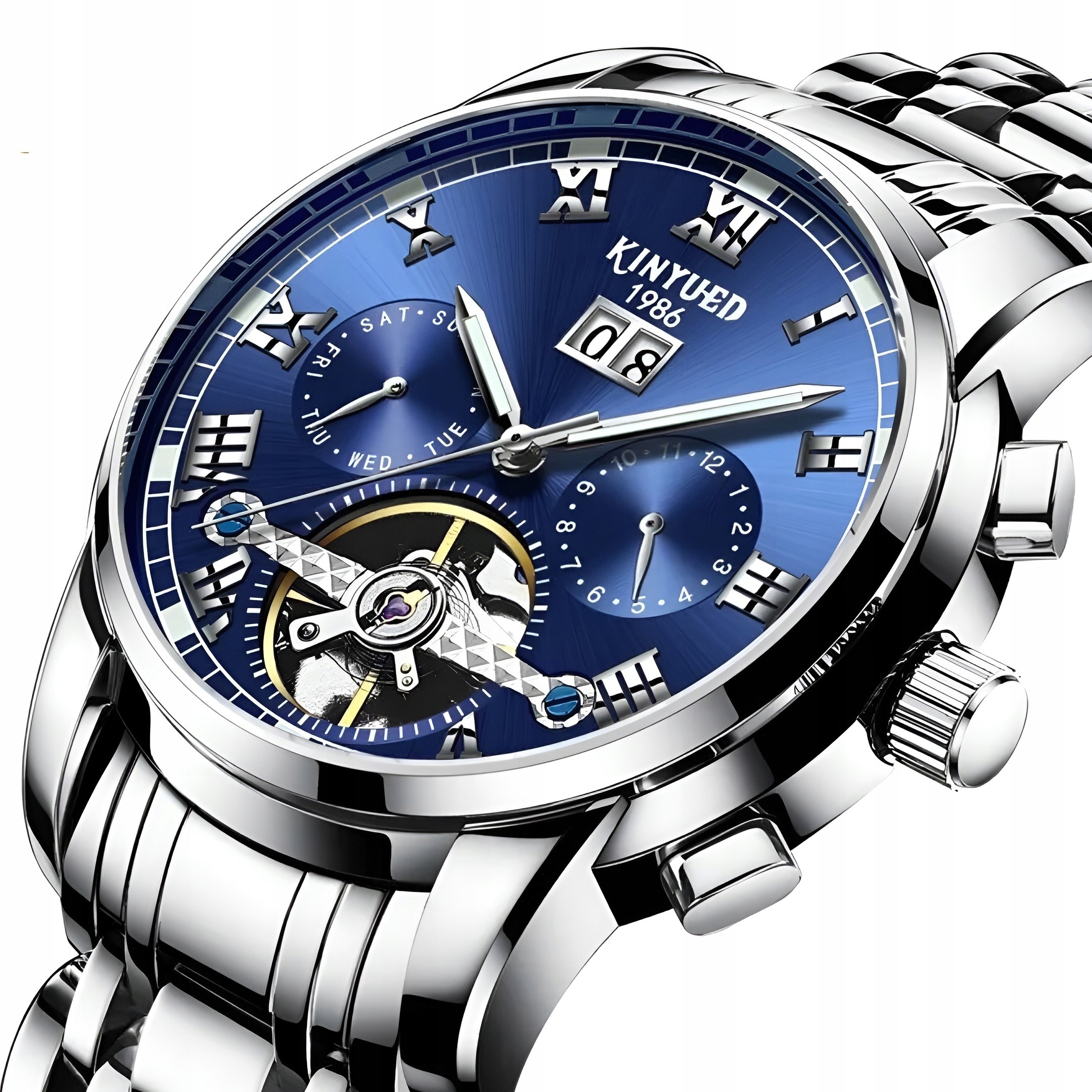 Pánske Mechanické Automatické Hodinky S Dátumom + Krabička