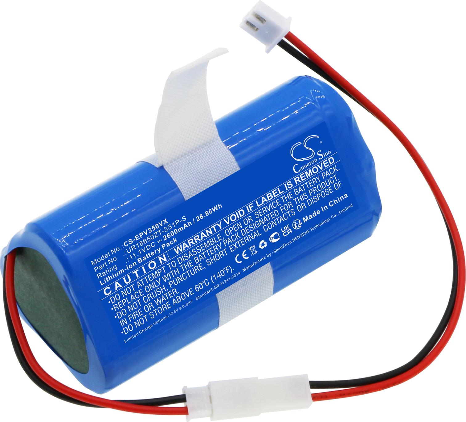 TECHTEK Akku Kompatibel mit [Electropan] Ilife V3S Ersetzt UR18650ZT-3S1P-S