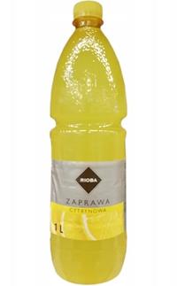 Dressing mit Zitronengeschmack für Getränke, Salate und Marinaden 1l - Rioba