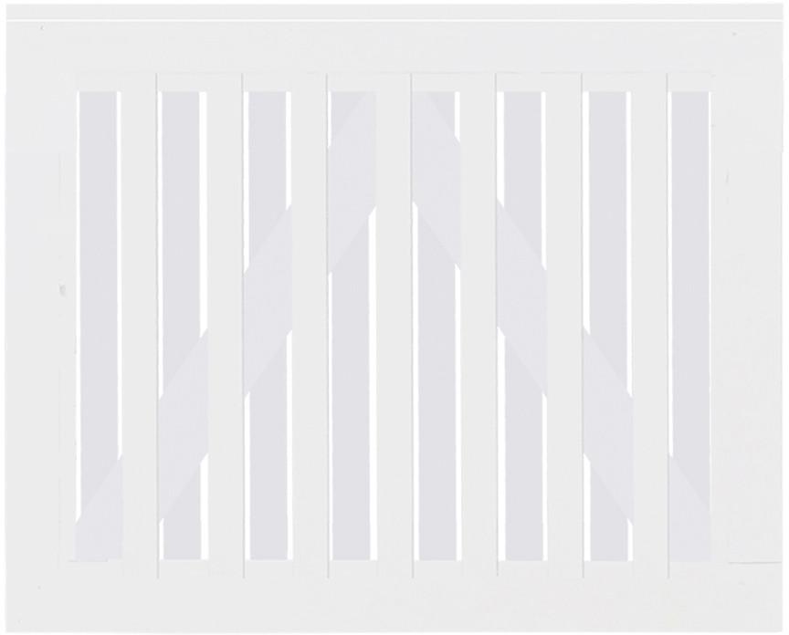 Plus Tor Nagano 100 x 80 cm RAL 9010 Weiß 17470-13
