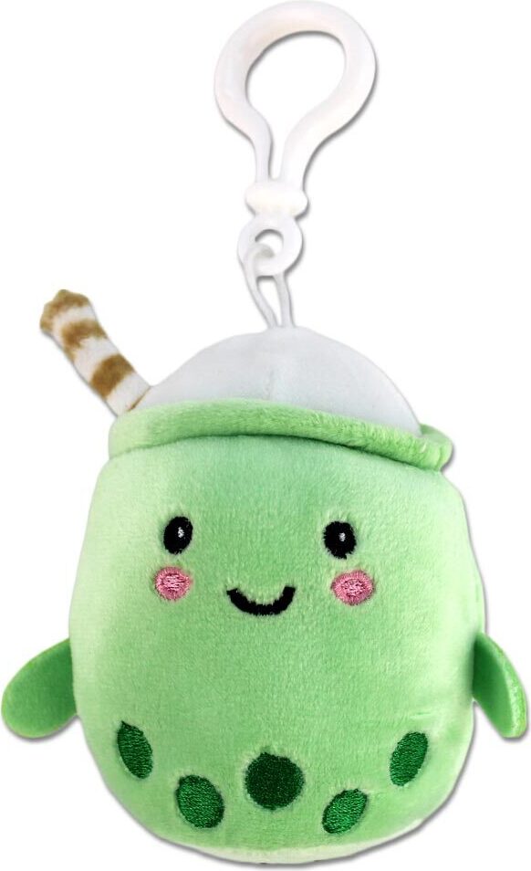 BEMIRO Bubble Tea Anhänger aus Plüsch mit Bagclip