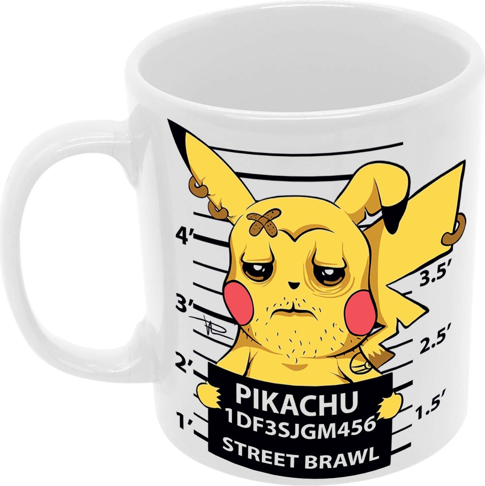 Pikachuwanted Hrnček Dar Tasse Mug Anime Manga Japan Animation Pokemon Pikachu Ash Charizard Arbok Charmander Meowth Squirtle, Biely 330 ml