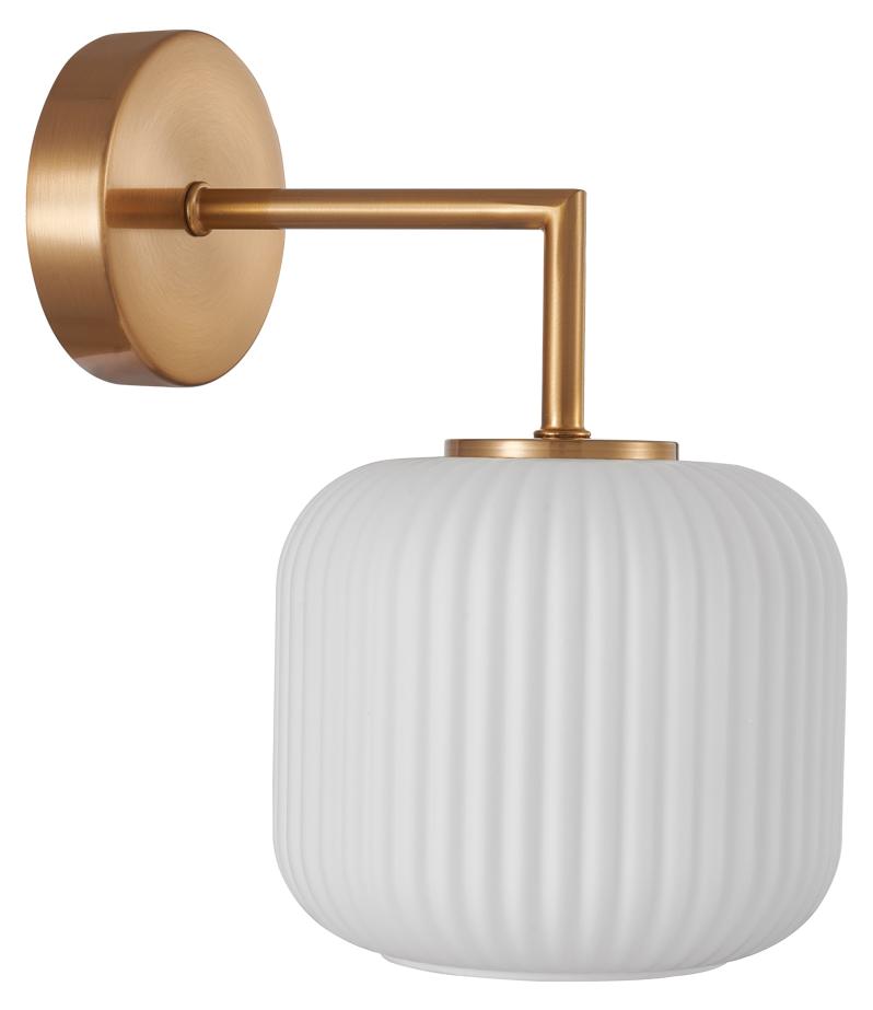 Italux Wandleuchte FOSSE 1 E27 Gold dimmbar WL-408817-1-HBR-WH