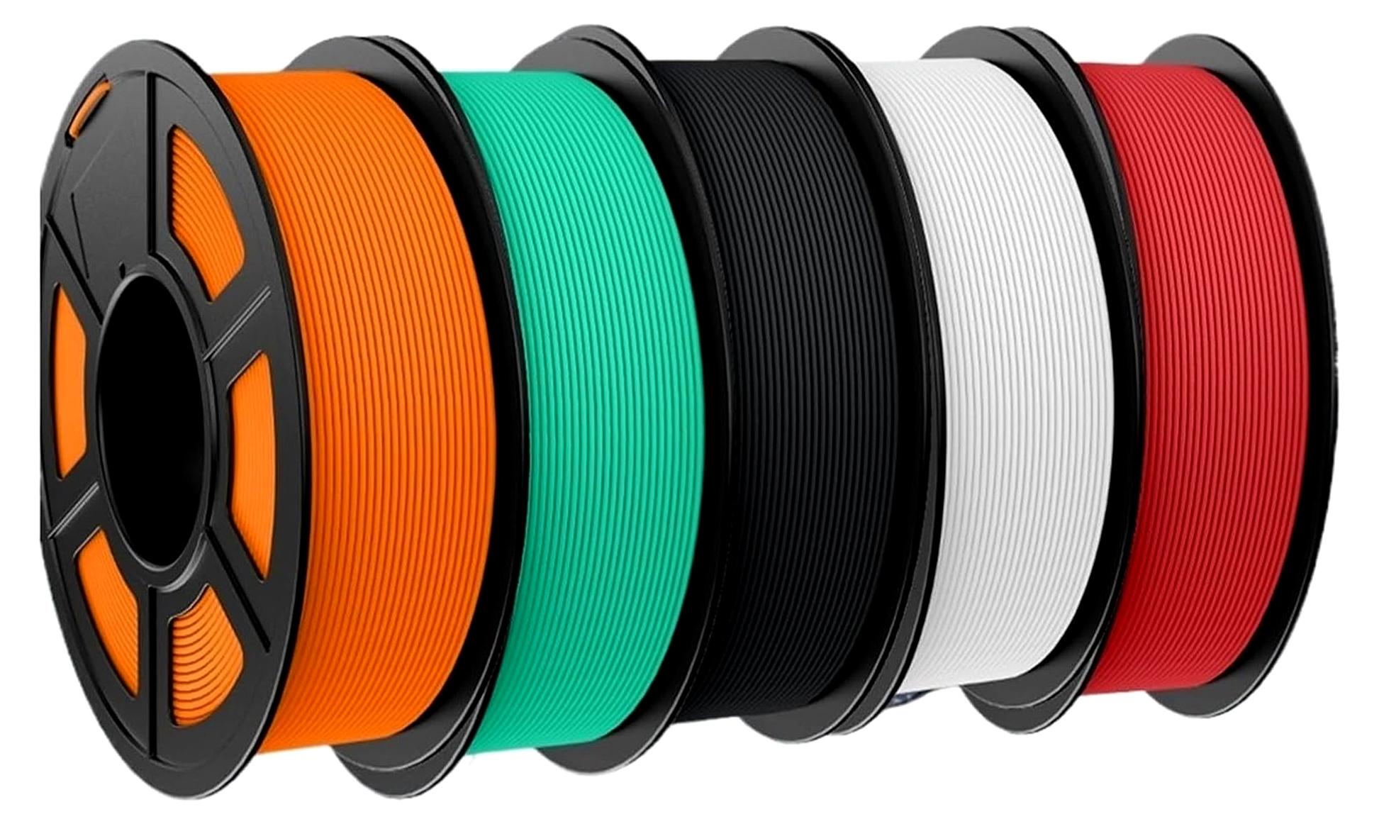 Markenlos 3D-Filament 1,75 mm 9 Rollen Speedy Matte Effekt 3D-Druckmaterialien