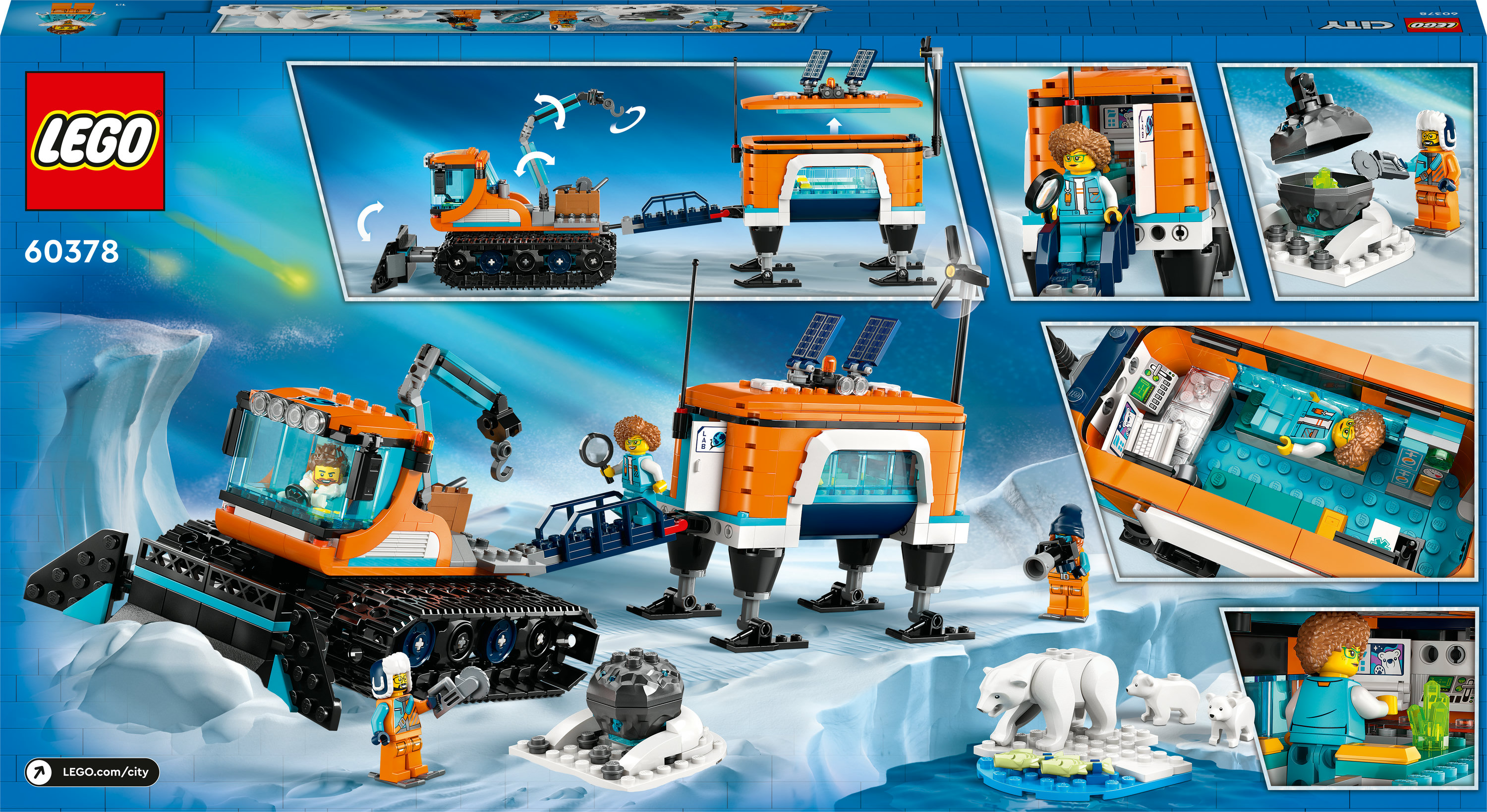 LEGO® City 60378 Arktická rolba a mobilné laboratórium