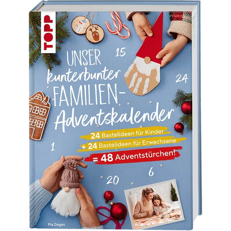 Náš pestrý rodinný adventný kalendár. Prvý adventný kalendár pre celú rodinu.