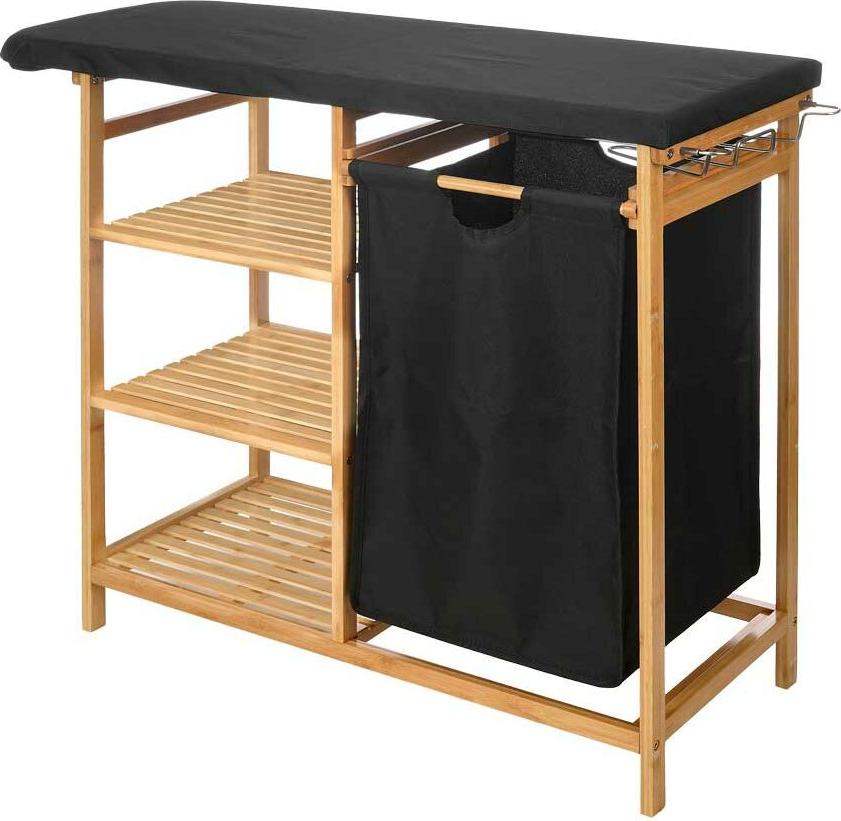 Bügelbrett Kipit Schwarz Stoff Bambus S3633087